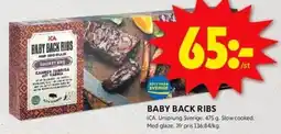 ICA Kvantum ICA Baby back ribs erbjuda