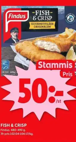 ICA Kvantum FINDUS Fish & crisp erbjuda