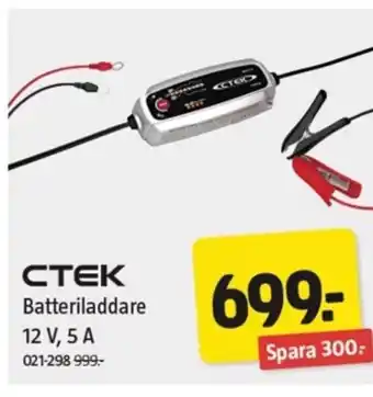 Jula CTEK Batteriladdare 12 V, 5 A erbjuda