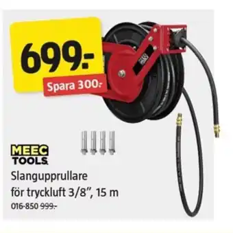 Jula MEEC TOOLS. Slangupprullare erbjuda