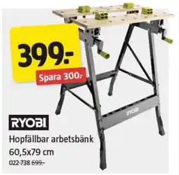 Jula Hopfällbar arbetsbänk erbjuda