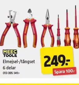 Jula MEEC TOOLS Elmejsel-/tångset 6 delar erbjuda