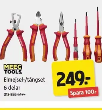 Jula MEEC TOOLS Elmejsel-/tångset 6 delar erbjuda