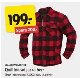 Jula BLUEWEAR Quiltfodrad jacka herr erbjuda