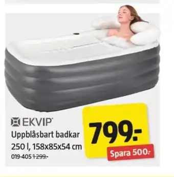 Jula EKVIP Uppblåsbart badkar erbjuda