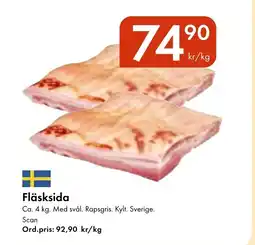 Snabbgross Fläsksida erbjuda