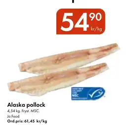 Snabbgross Alaska pollock erbjuda