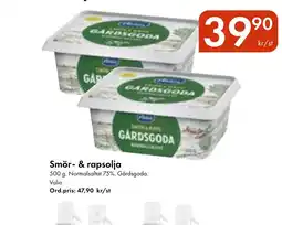 Snabbgross Smör- & rapsolja erbjuda