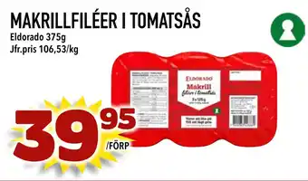 MatArket MAKRILLFILÉER I TOMATSÅS erbjuda