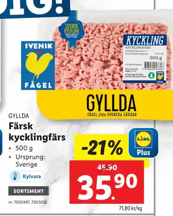 Lidl Färsk kycklingfärs erbjuda