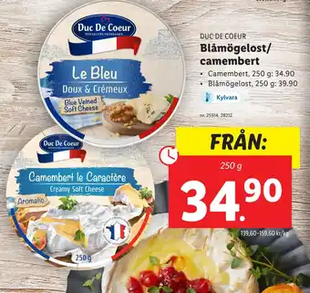 Lidl Blåmögelost/ camembert erbjuda