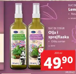 Lidl Olja i sprejflaska erbjuda