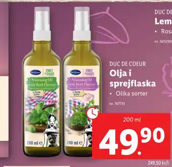 Lidl Olja i sprejflaska erbjuda