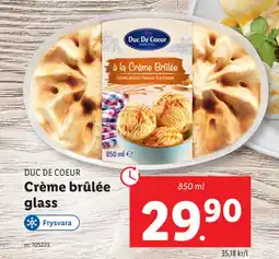 Lidl Crème brûlée glass erbjuda