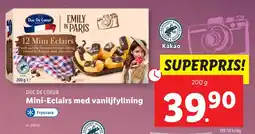 Lidl Mini-Eclairs med vaniljfyllning erbjuda