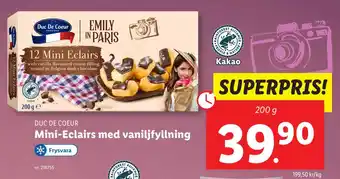 Lidl Mini-Eclairs med vaniljfyllning erbjuda