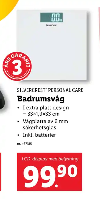 Lidl Badrumsvåg erbjuda