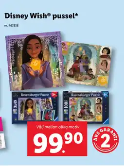 Lidl Disney Wish pussel erbjuda