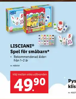 Lidl LISCIANI Spel för småbarn erbjuda