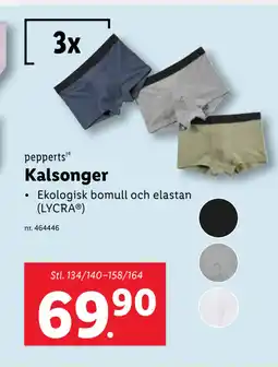 Lidl Kalsonger erbjuda