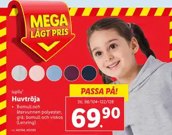 Lidl Huvtröja erbjuda