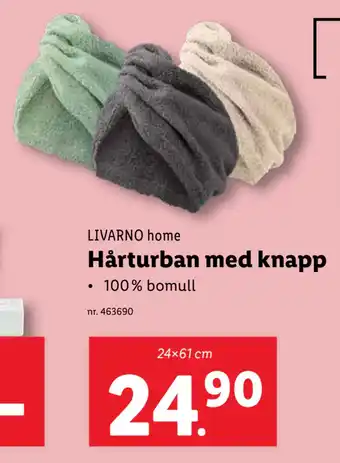 Lidl Hårturban med knapp erbjuda