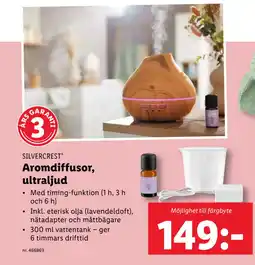 Lidl Aromdiffusor, ultraljud erbjuda