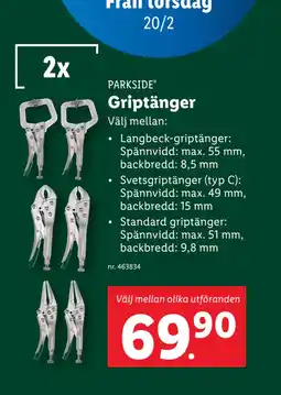 Lidl Griptänger erbjuda