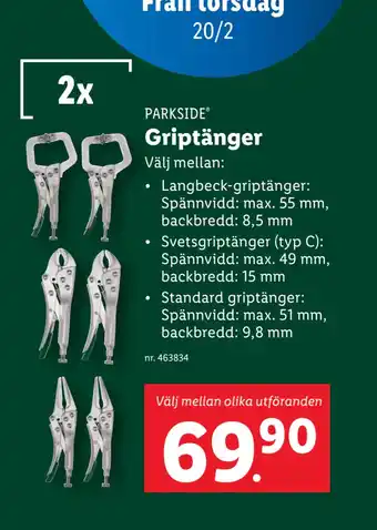 Lidl Griptänger erbjuda