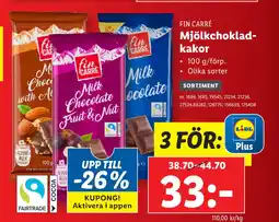 Lidl Mjölkchokladkakor erbjuda