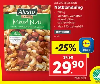 Lidl Nötblandning erbjuda