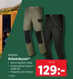 Lidl Arbetsbyxor erbjuda