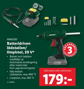 Lidl Batteridriven lödstation/ limpistol, 20 V erbjuda