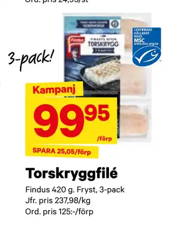 City Gross Torskryggfilé erbjuda