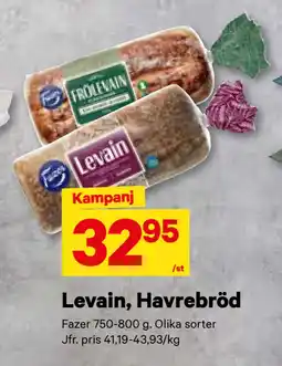 City Gross Levain, Havrebröd erbjuda