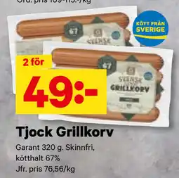 City Gross Tjock Grillkorv erbjuda