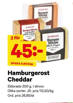 City Gross Hamburgerost Cheddar erbjuda