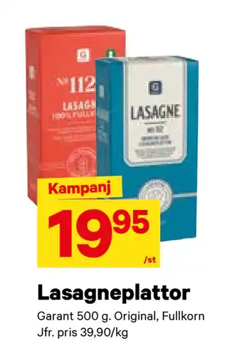 City Gross Lasagneplattor erbjuda