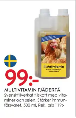 Djur & Natur MULTIVITAMIN FJÄDERFÄ erbjuda