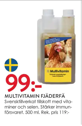 Djur & Natur MULTIVITAMIN FJÄDERFÄ erbjuda