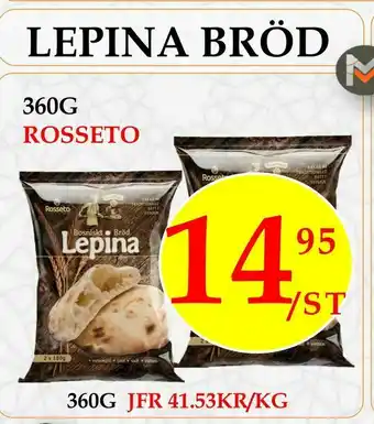Matmixen Lepina bröd erbjuda
