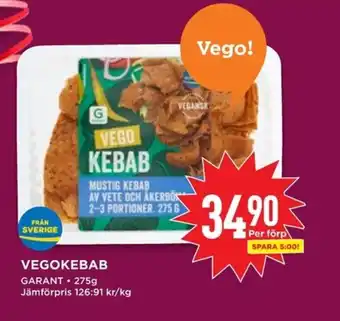 Willys GARANT Vegokebab erbjuda