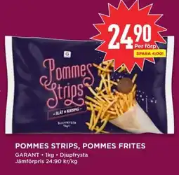 Willys GARANT Pommes strips, pommes frites erbjuda