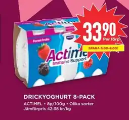 Willys ACTIMEL Drickyoghurt erbjuda