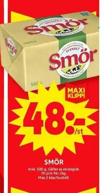 ICA Maxi ARLA Smör erbjuda