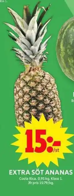 ICA Maxi Extra söt ananas erbjuda