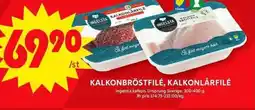 ICA Maxi Kalkonbröstfilé, kalkonlårfilé erbjuda