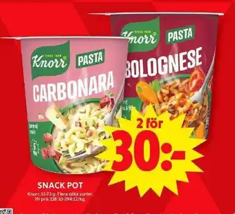 ICA Maxi KNORR Snack pot erbjuda