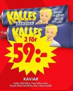 ICA Maxi KALLES Kaviar erbjuda