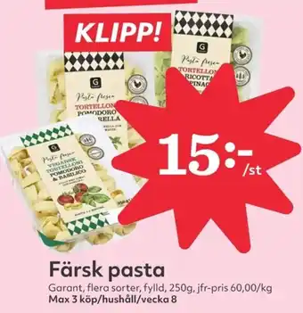 Hemköp GARANT Färsk pasta erbjuda